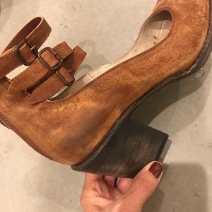 Freebird wrap around ankle shoes